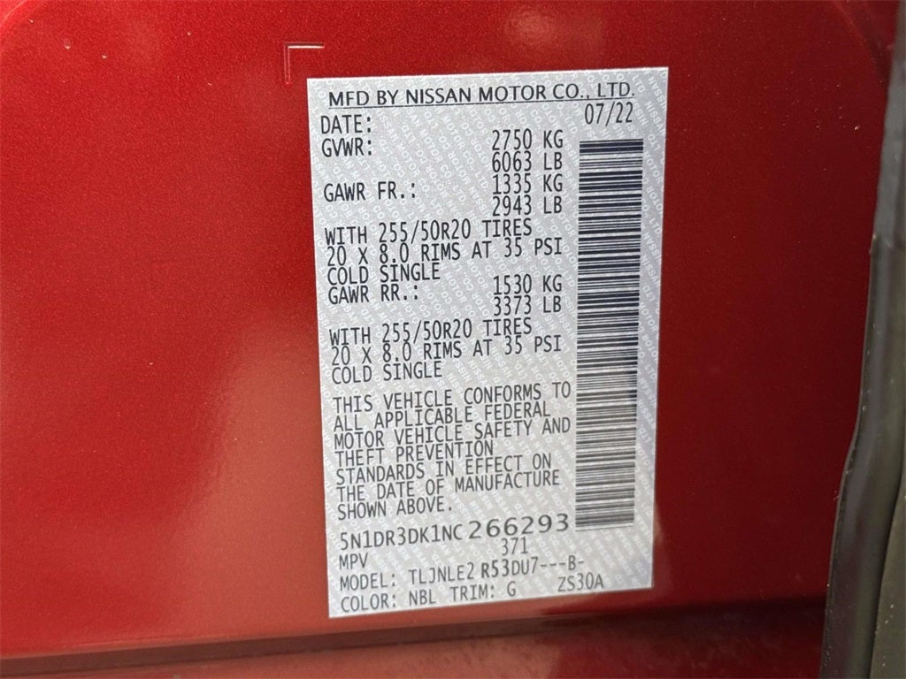 2022 Nissan Pathfinder Platinum