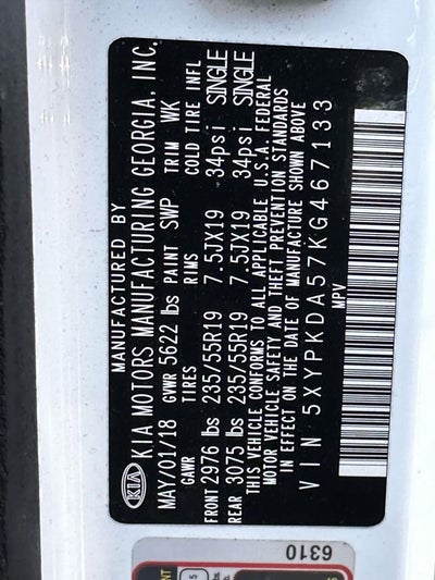 2019 Kia Sorento SX Limited