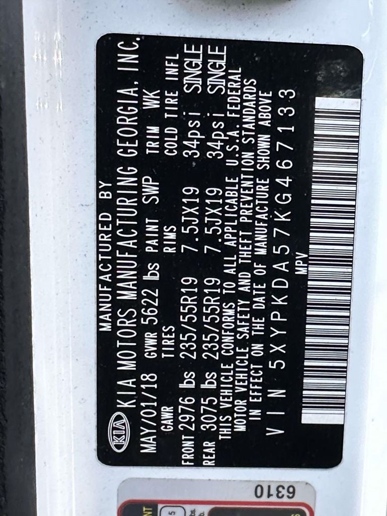 2019 Kia Sorento SX Limited