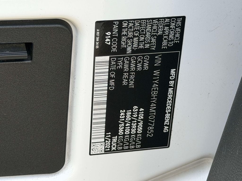 2021 Mercedes-Benz Sprinter 2500 Cargo 144 WB